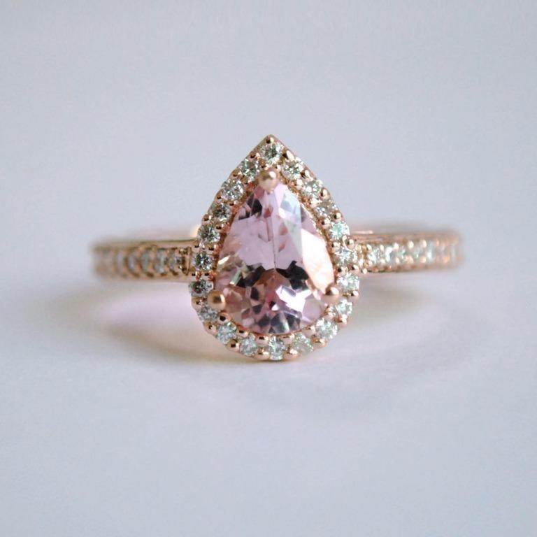 Blush of Elegance: Rose Gold & Pink Sapphire Ring – A Captivating Harmony