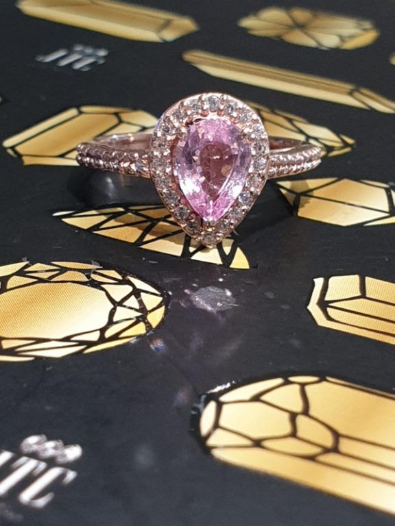 Blush of Elegance: Rose Gold & Pink Sapphire Ring – A Captivating Harmony