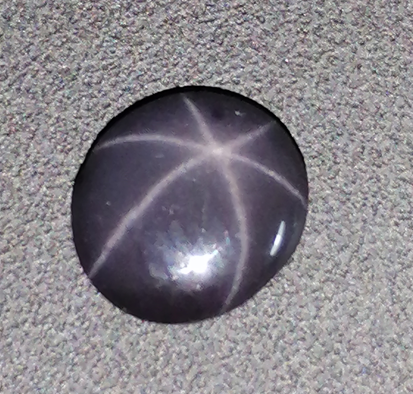 Swiss Lab Certified 1.61ct Natural Violet Star Spinel Gemstone