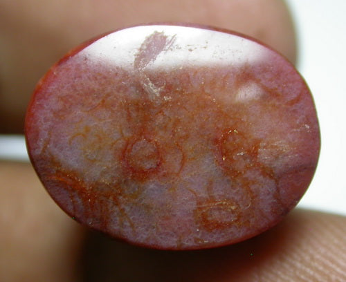 Natural Double head cabochon Agate 2DHA116
