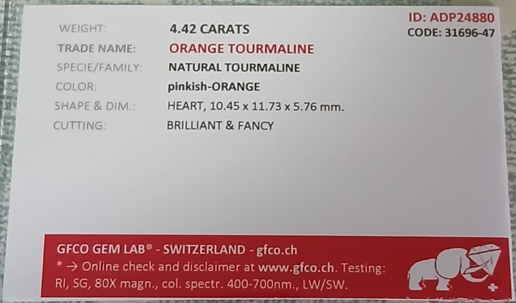 Natural Certified Tourmaline: Sunrise Love 4.42cts- TO05 (24)