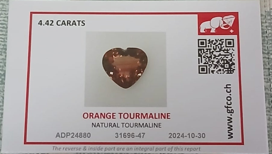 Natural Certified Tourmaline: Sunrise Love 4.42cts- TO05 (24)