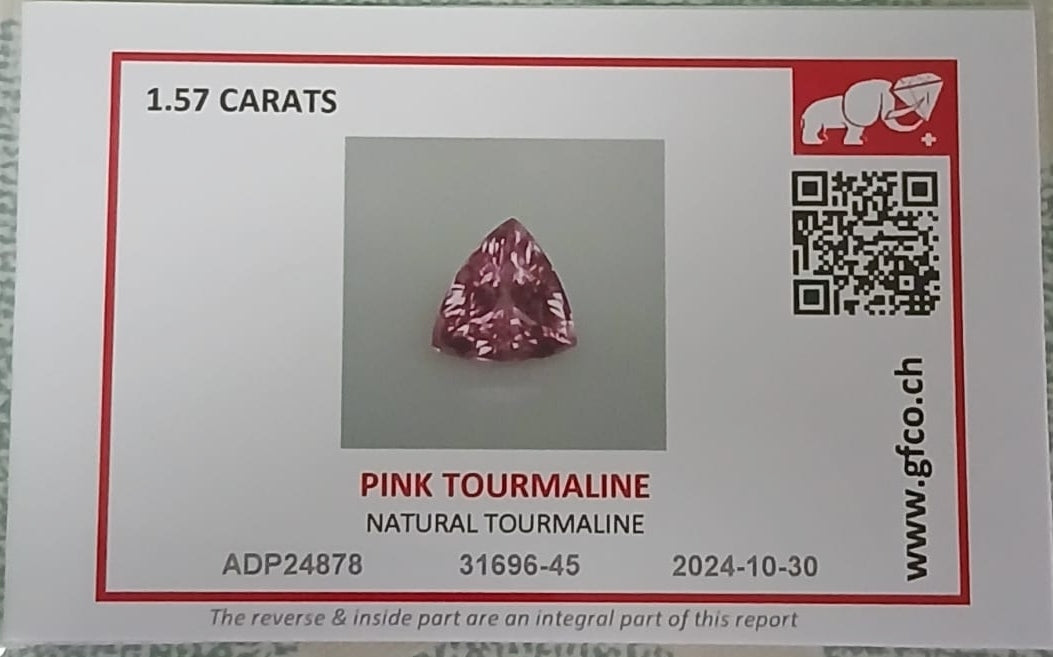 Natural Certified Tourmaline: Rosy Dawn Sparkle 1.55cts- TO02 (24)