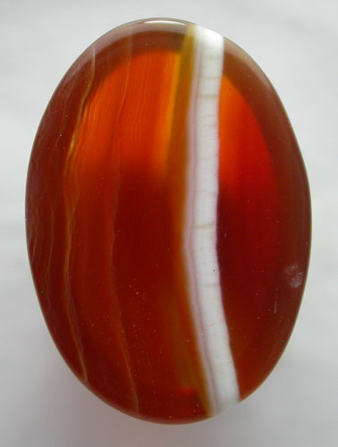 Natural Orange Band Agate 4BAG114