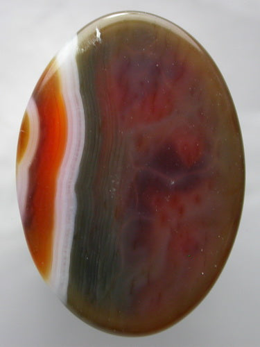 Natural Orange Band Agate 4BAG158