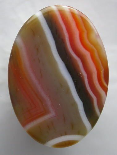 Natural Orange Band Agate 4BAG174