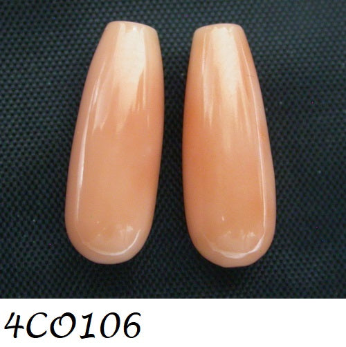 11.55ct Natural Matching Pair Tear Drop Coral Gemstones
