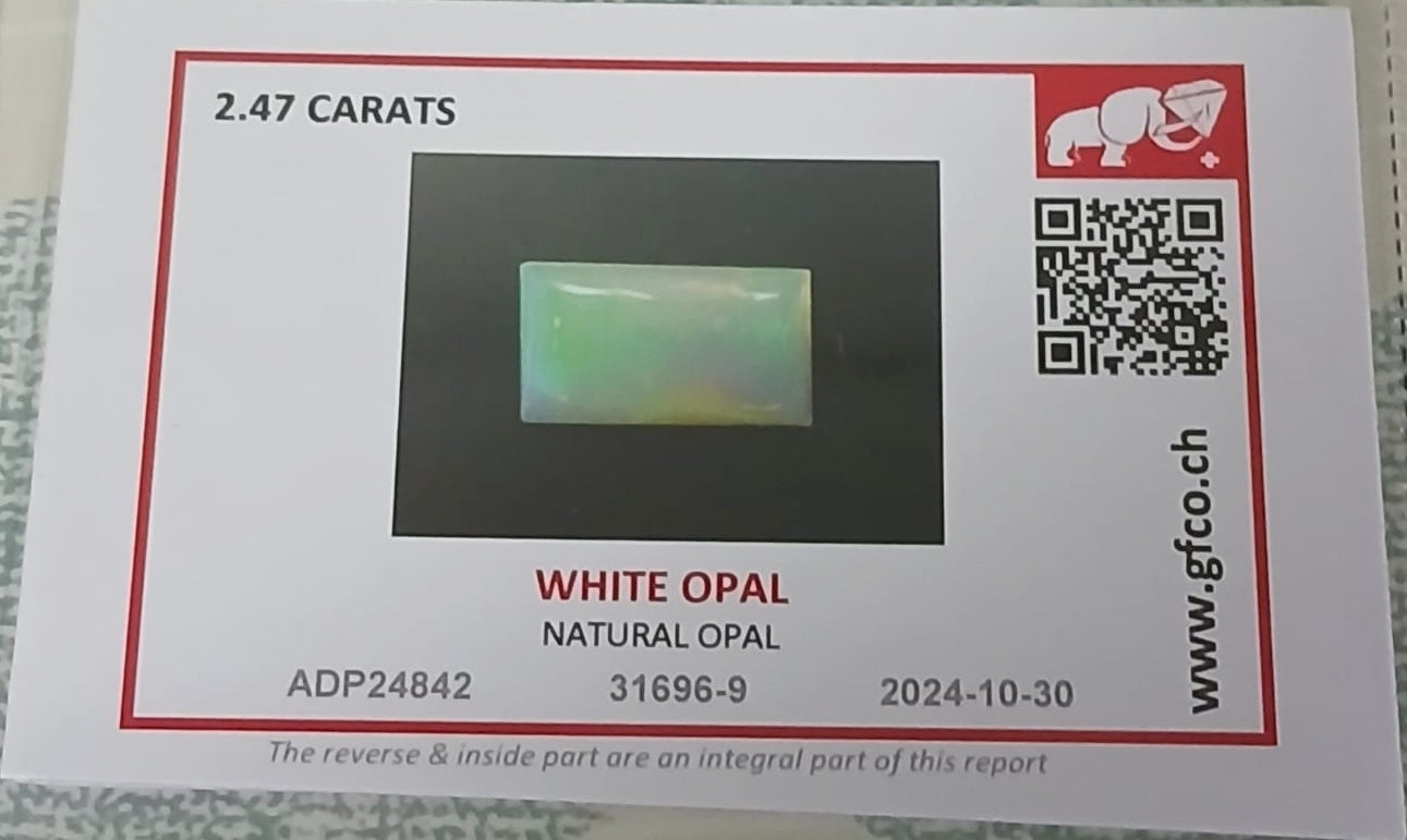 Natural Certified Opal 2.47cts OP36