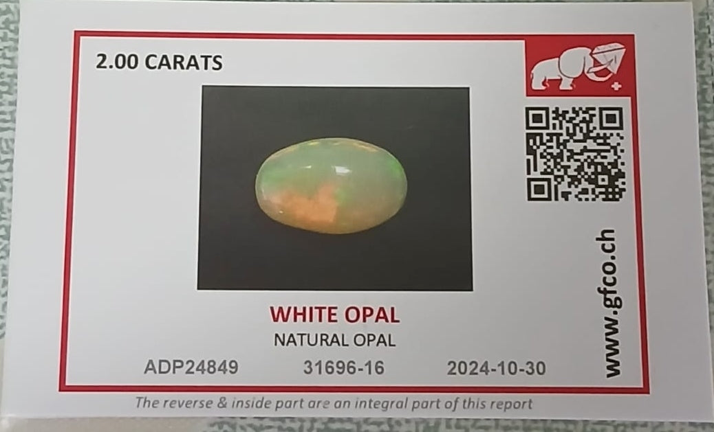 Natural Certified Opal 2.00cts OP35