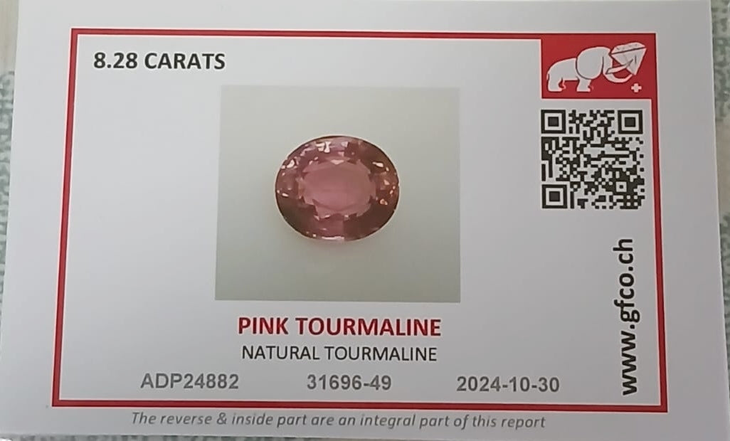 Natural Certified Tourmaline: Radiant Reverie 8.28cts- TO09 (24)