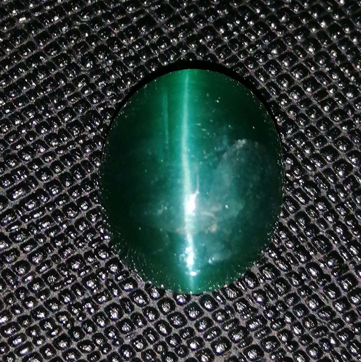 Natural Swiss Lab Certified Apatite Catseye: Green Aurora 6.83cts- AP26 (24)