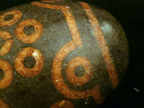 500g Authentic Large Tibetan Old Agate Dzi 36Eyed Bead DB111