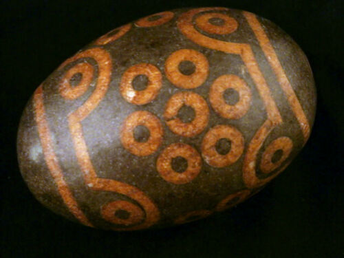 500g Authentic Large Tibetan Old Agate Dzi 36Eyed Bead DB111