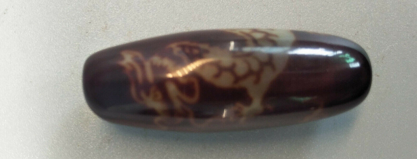 Natural dragon Tibetan DZi bead