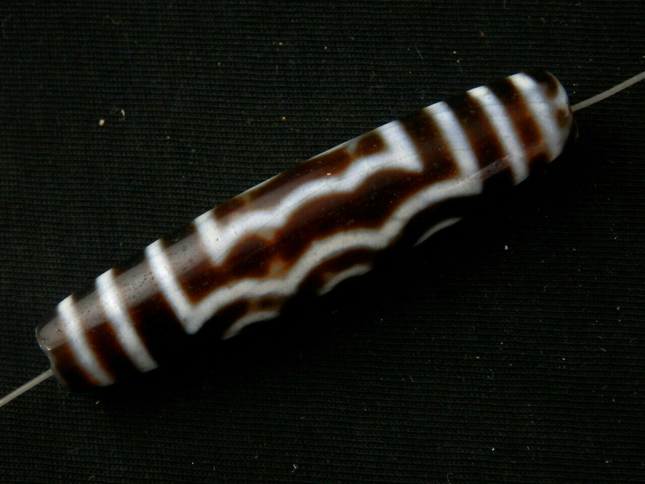 Authentic Natural Tibetan Dzi 5 Eyed Bead DB174