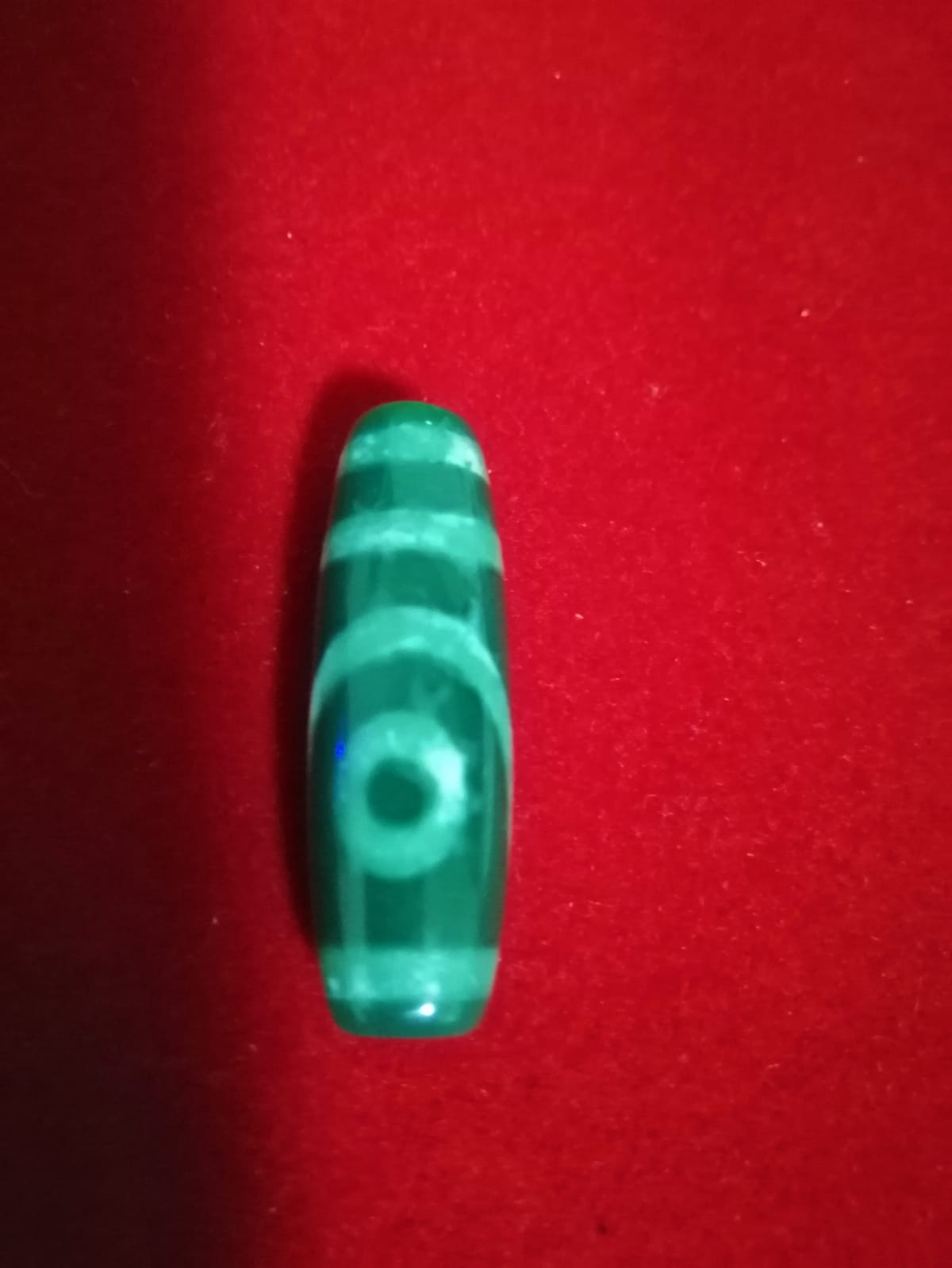 Authentic Natural Tibetan Dzi 2 Eyed Bead DB221