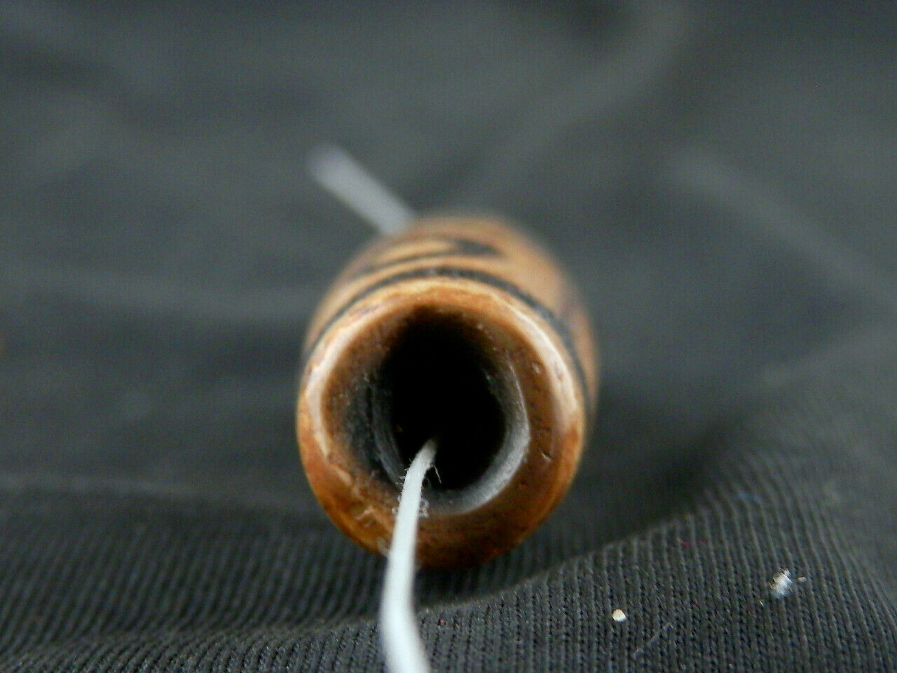 Authentic Natural Tibetan Dzi 4 Eyed Bead DB241