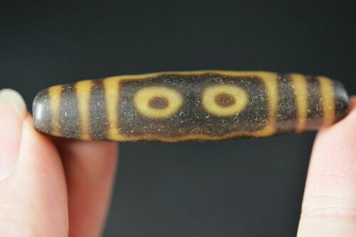Authentic Natural Tibetan Dzi 5 Eyed Bead DB246