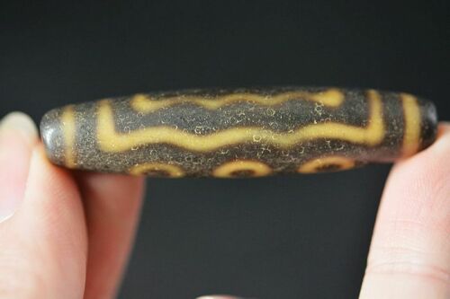 Authentic Natural Tibetan Dzi 5 Eyed Bead DB246