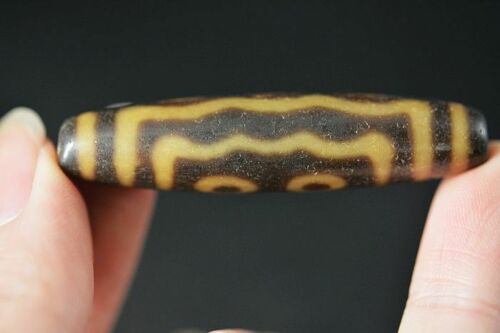 Authentic Natural Tibetan Dzi 5 Eyed Bead DB246