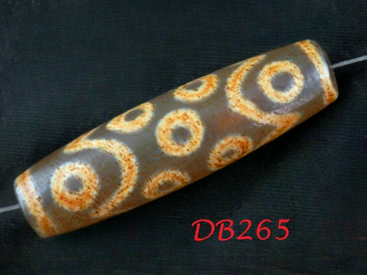 Authentic Natural Tibetan Dzi 15Eyed Bead DB265
