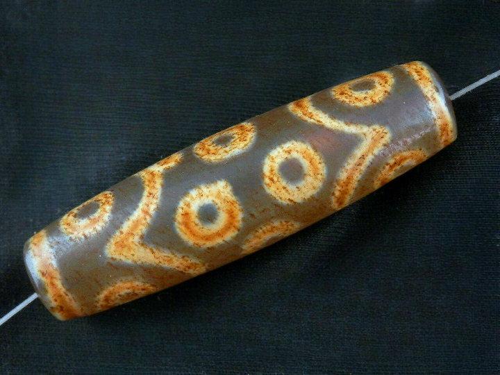 Authentic Natural Tibetan Dzi 15Eyed Bead DB265