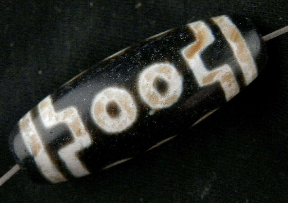 Authentic Natural Tibetan Dzi 10Eyed Bead