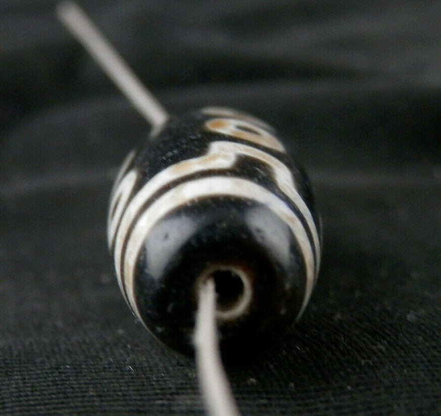 Authentic Natural Tibetan Dzi 10Eyed Bead