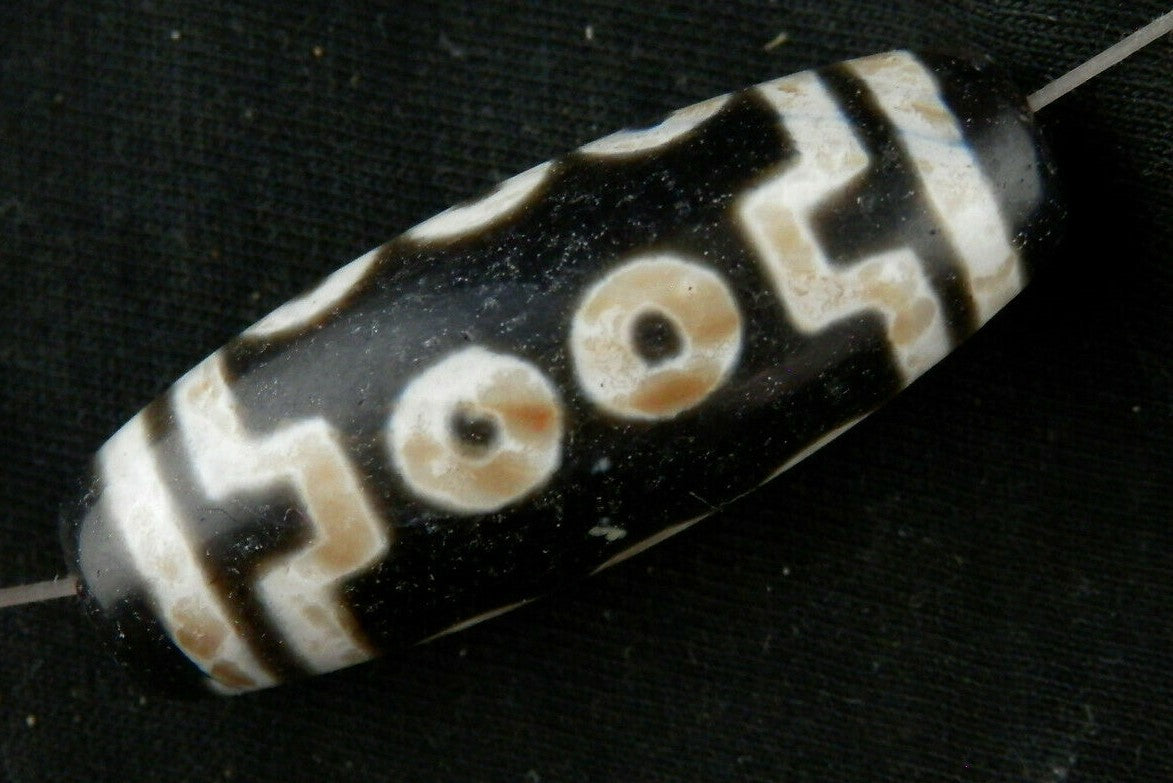 Authentic Natural Tibetan Dzi 10Eyed Bead
