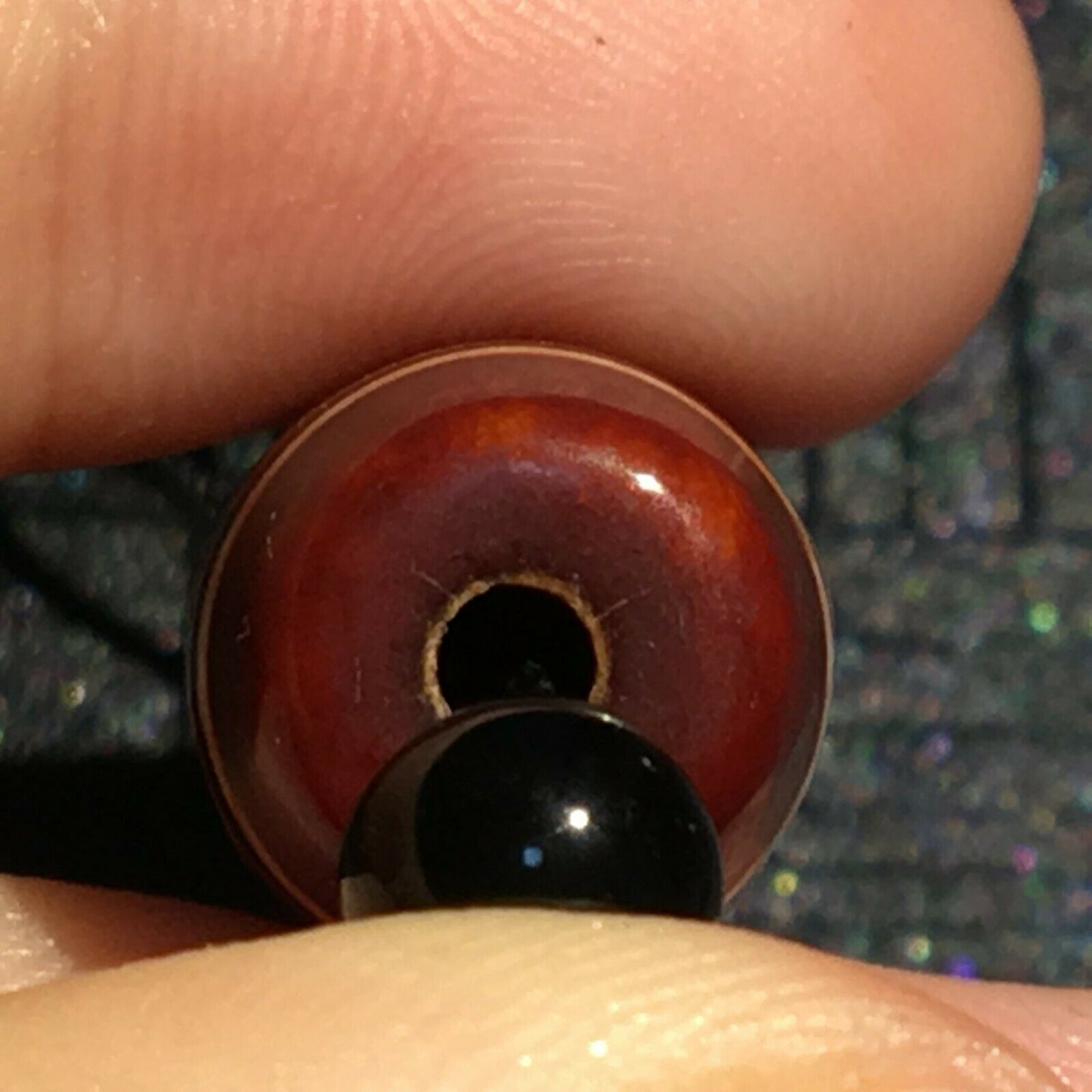 Authentic Natural Tibetan Dzi 2 Eyed Bead DB285