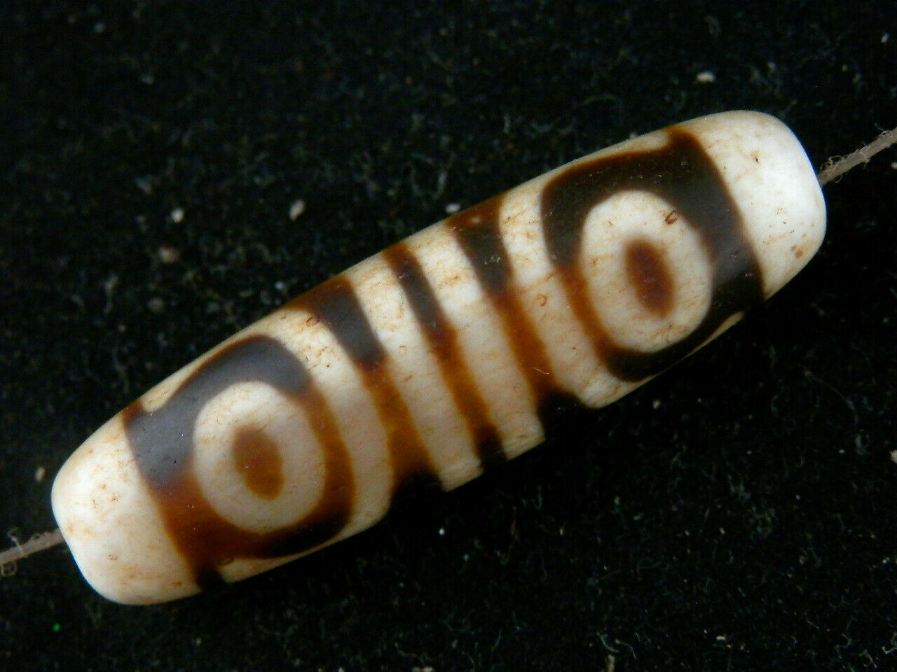 Authentic Natural Tibetan Dzi 4 Eyed Bead DB299