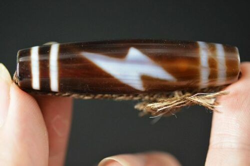 Authentic Natural Tibetan Dzi 5 Eyed Bead DB309