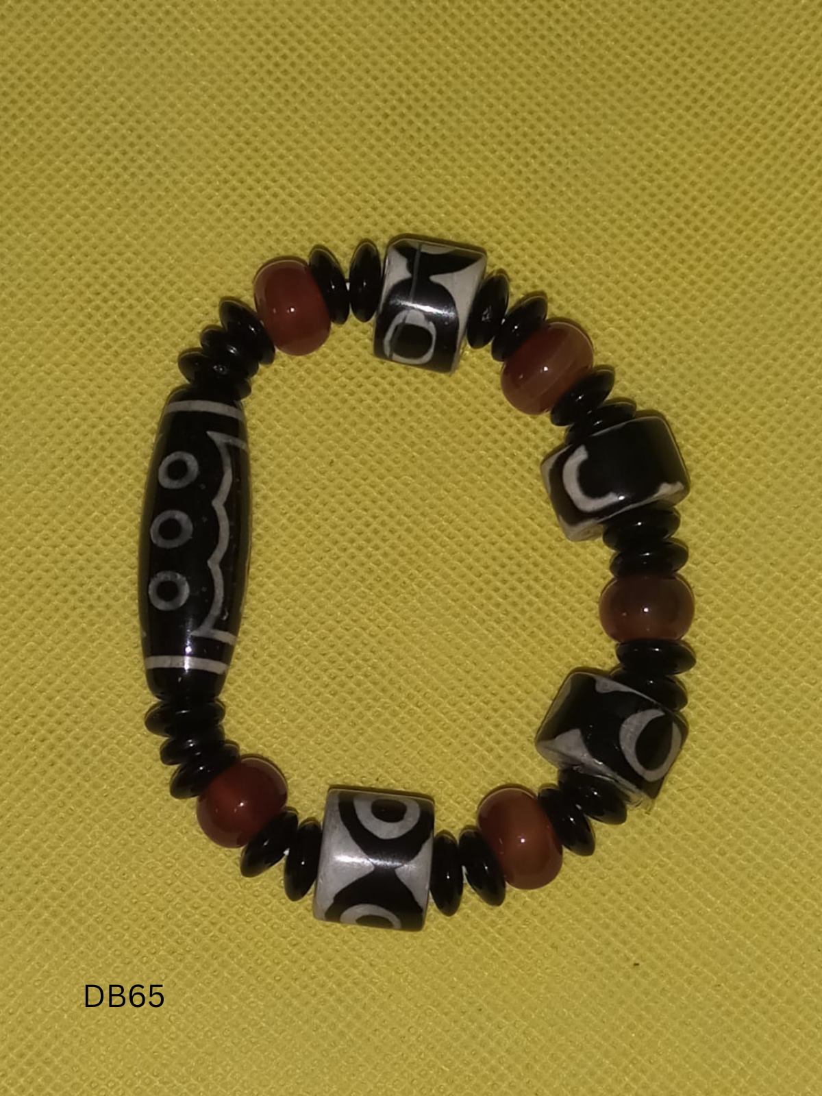 Authentic Natural Tibetan Dzi Bead Bracelet DB65