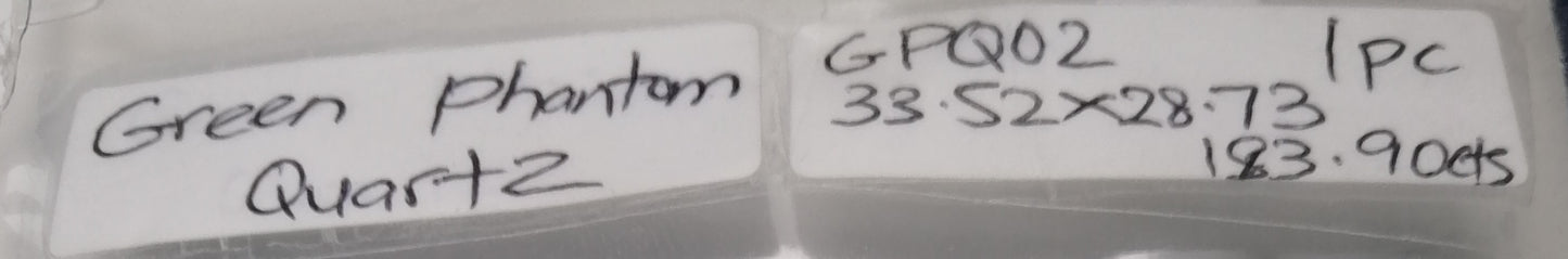 NATURAL GREEN PHANTOM QUARTZ