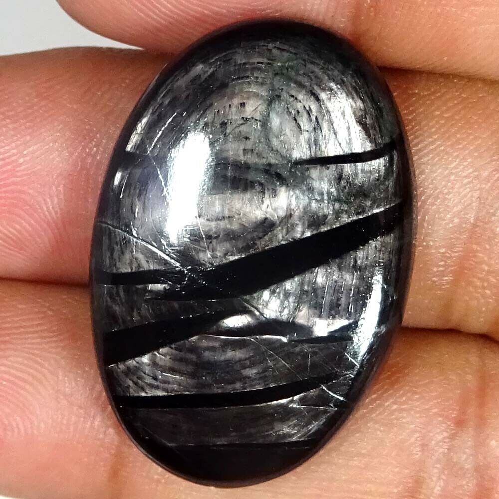 Natural HYPERSTHENE Stone Oval Cabochon Loose Gemstone