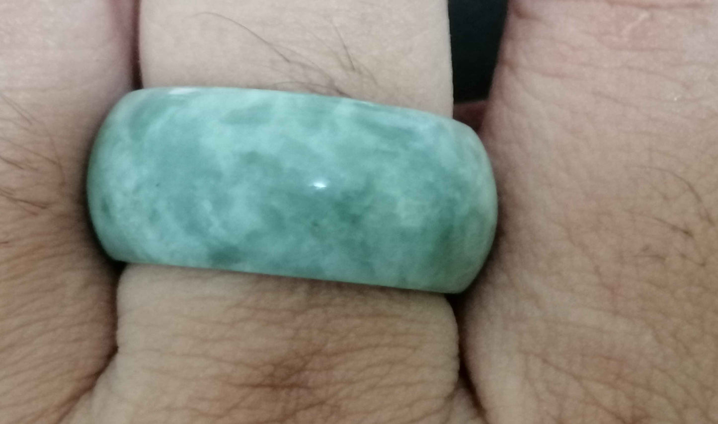 NATURAL JADE MEN RING (size 10mm) JB92
