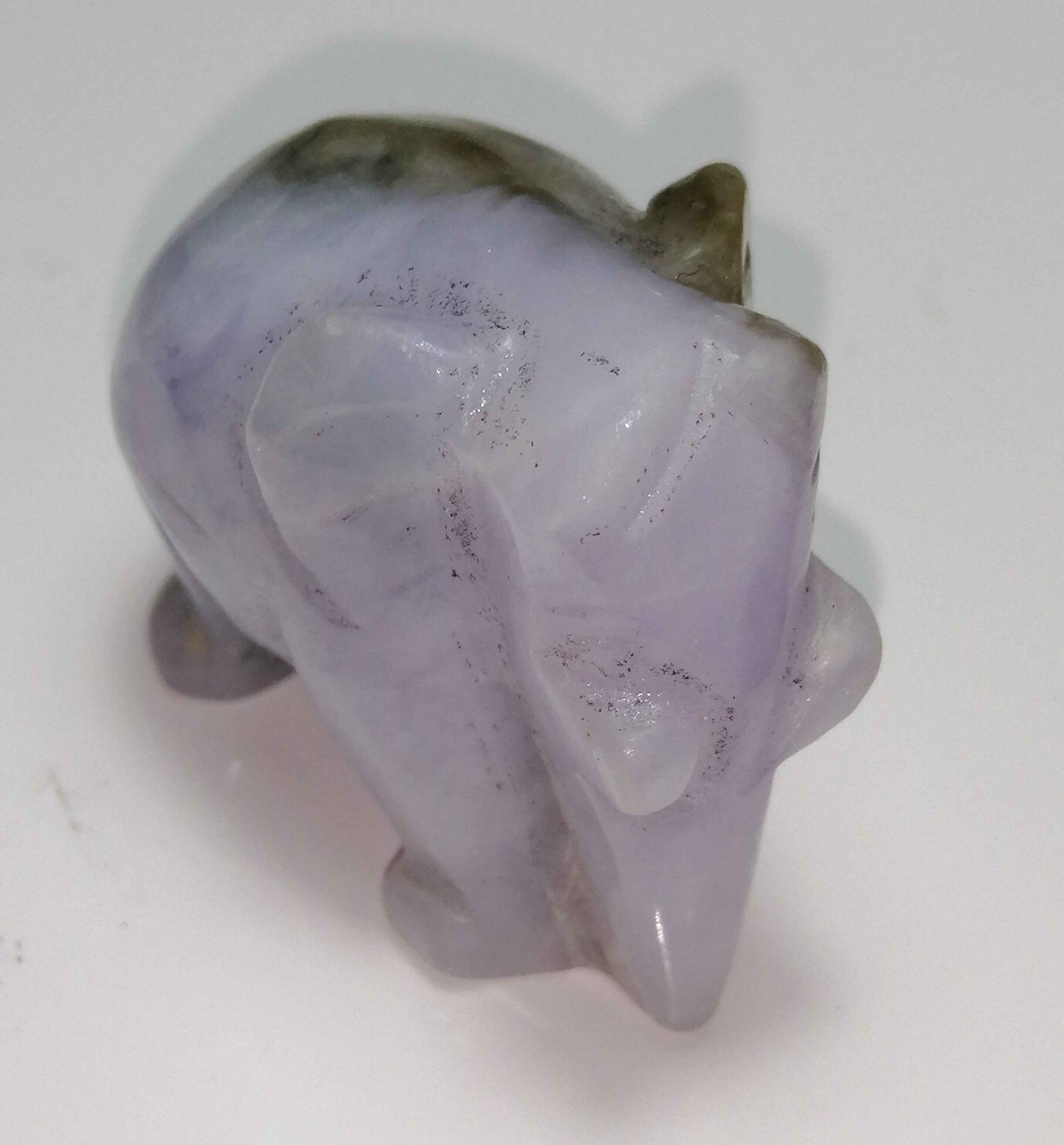 NATURAL CARVED JADE (elephant)