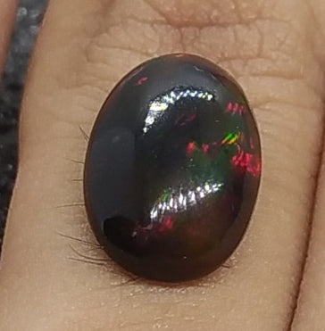 Natural Certified Black Opal: Enchanted Radiance 4.38cts- NA49 (24)