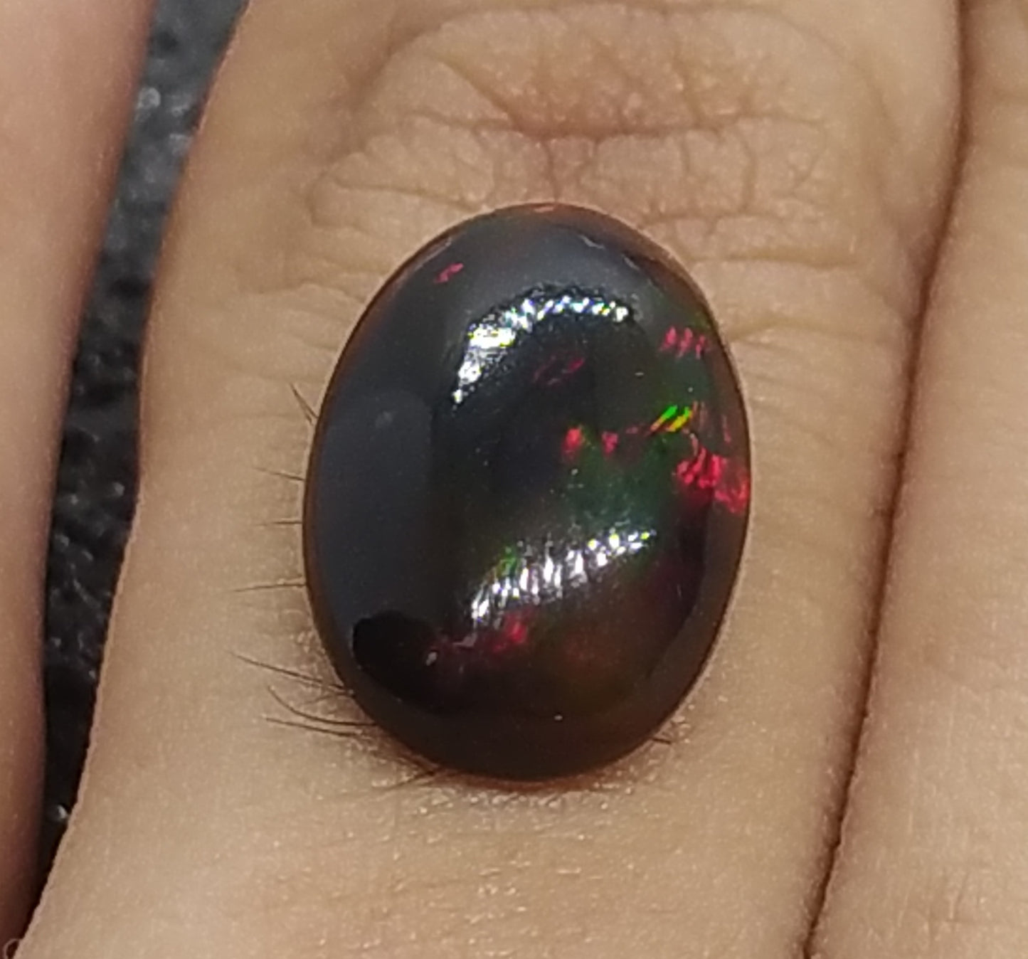 Natural Certified Black Opal: Enchanted Radiance 4.38cts- NA49 (24)