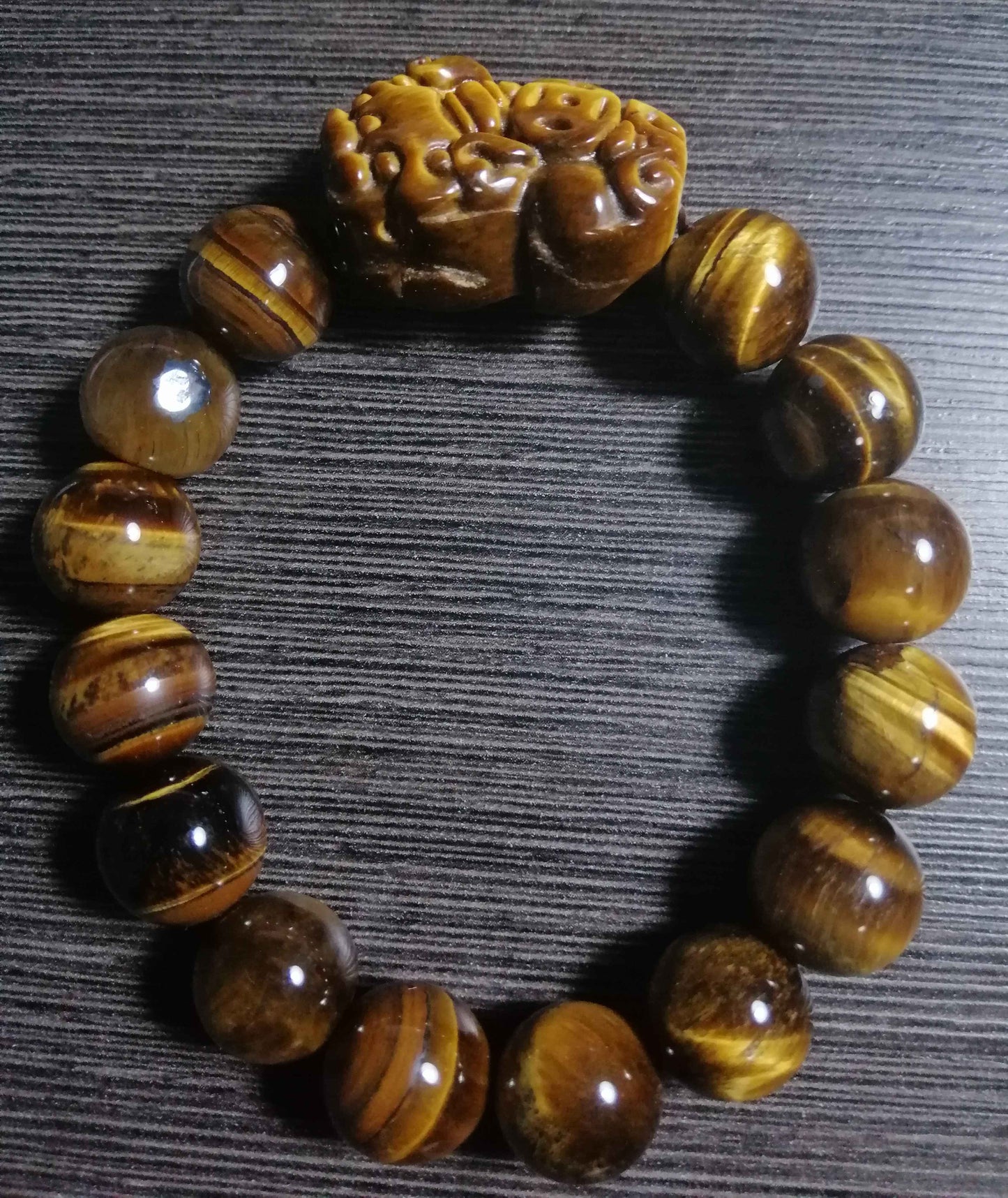 NATURAL PIXIU TIGER EYE BRACELET PB09