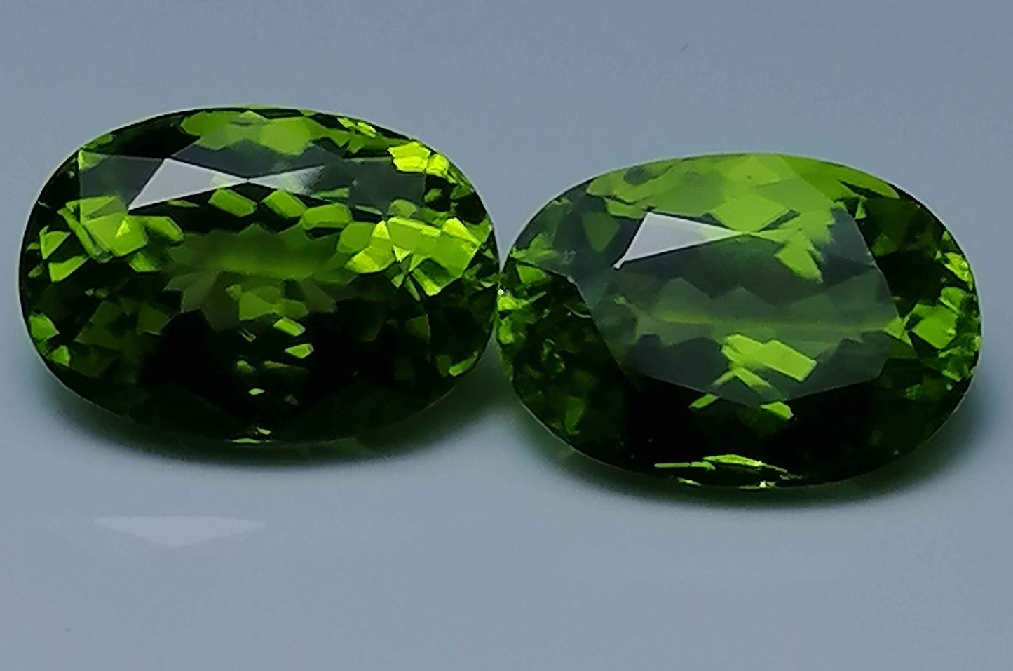 Natural Certified Green Pair Peridot: Ivy Sheen 9.05cts-PR01 (24)