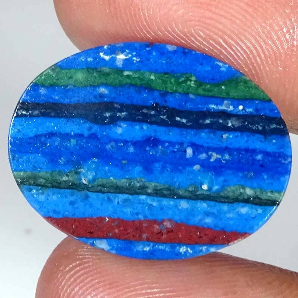 Natural Designer RAINBOW CALSILICA Oval Cabochon Gemstone