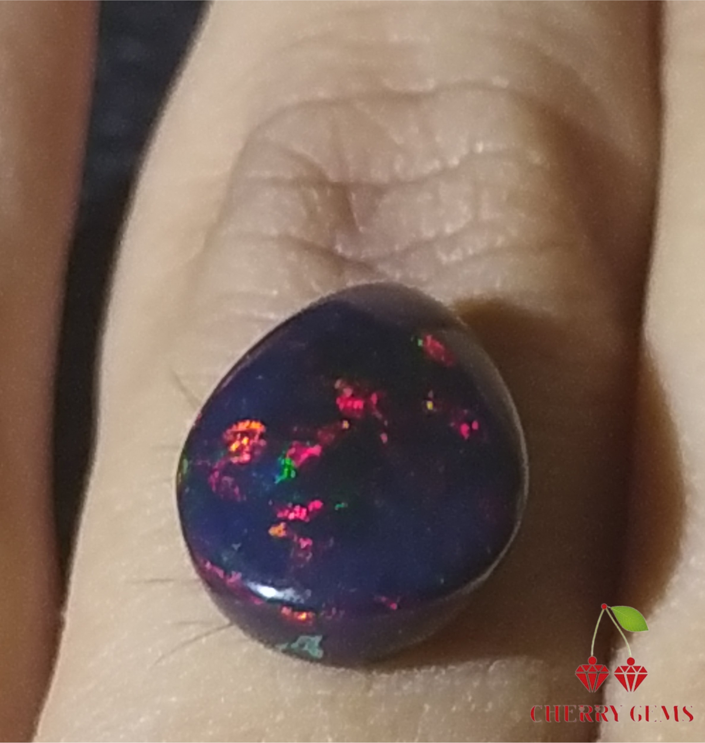 Certified Natural Opal Black 4.43cts Gemstone - Available for Ring Setting