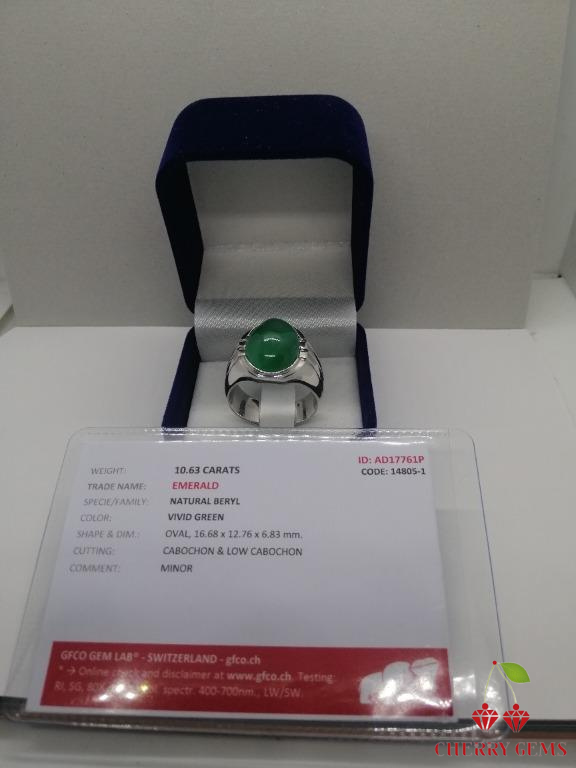 Natural Big 10cts Emerald Cabochon