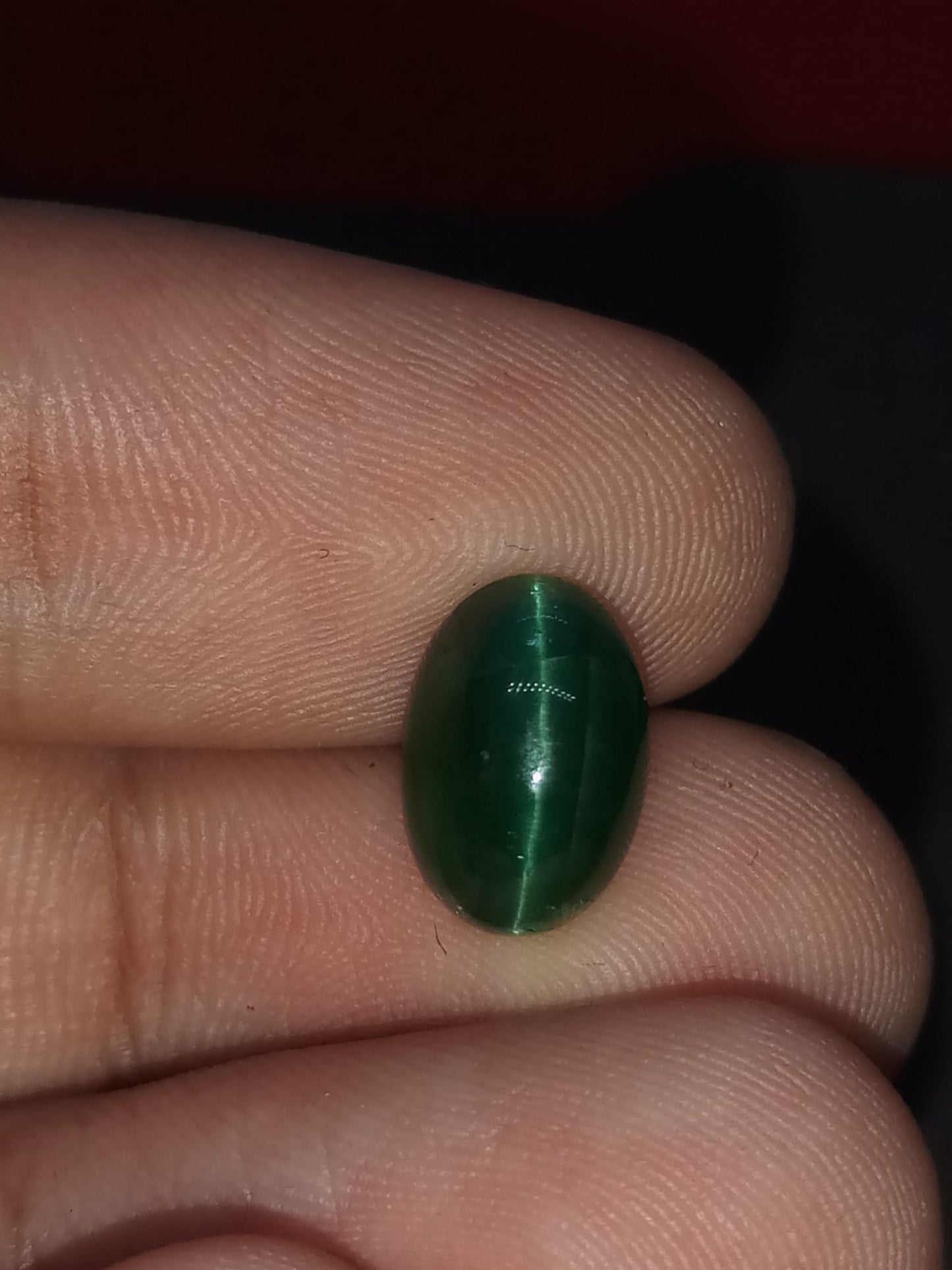 Natural Green Apatite Catseye :Celestial Gaze 4.15cts - AC1 (24)