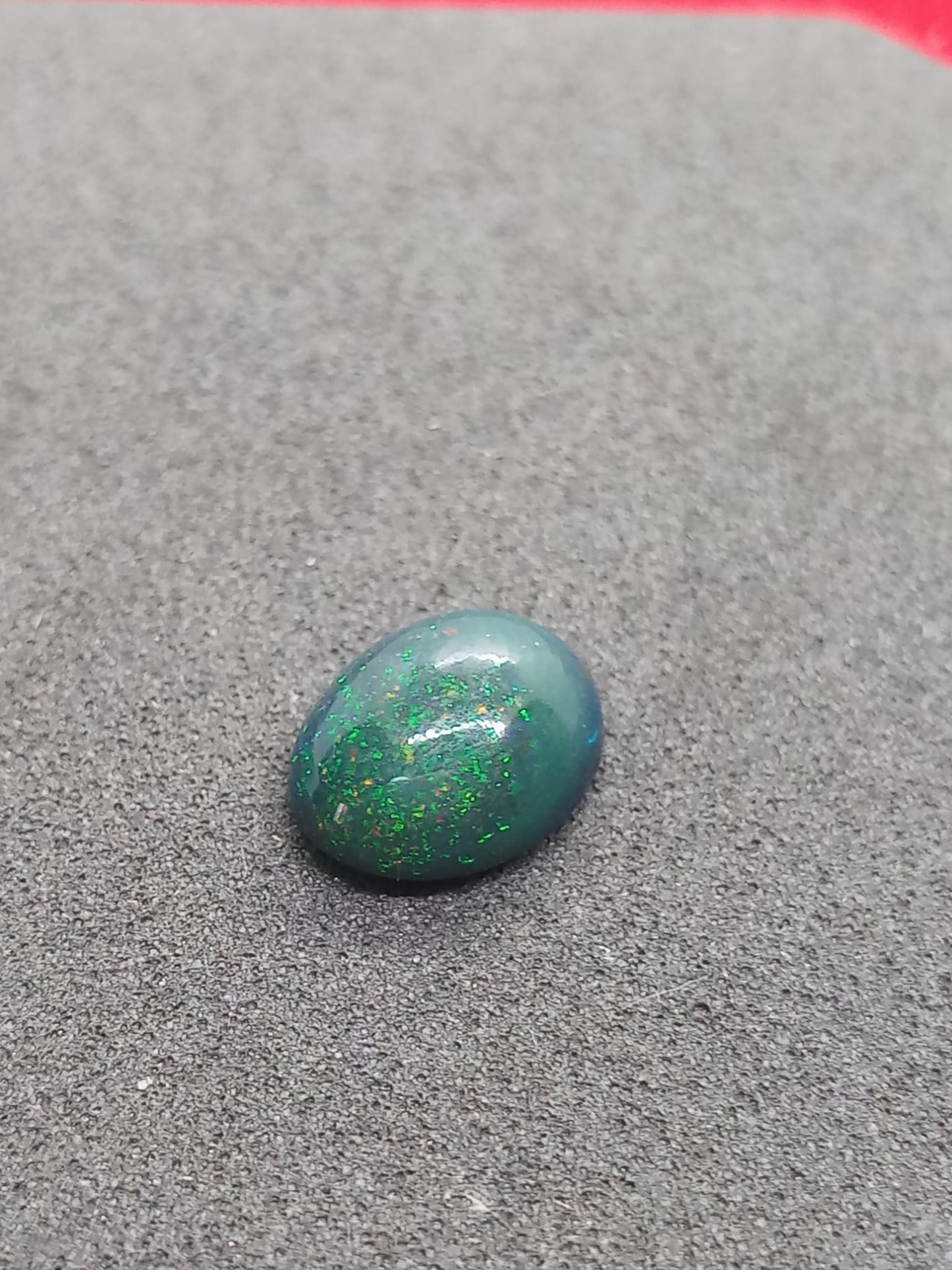 Natural Black Opal: Green Aurora 3.2cts- BO15 (24)