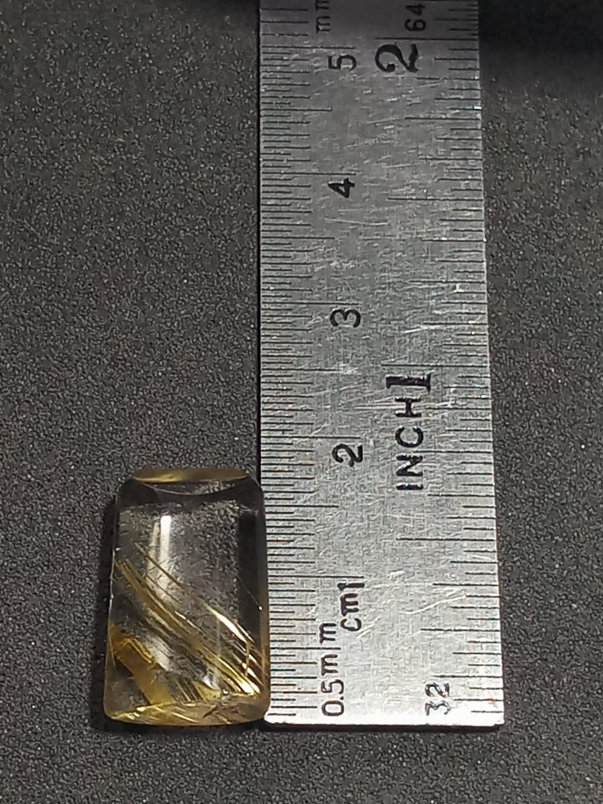 Natural Rutilated Quartz: Golden Rutilance 10.6cts- RQT10 (24)