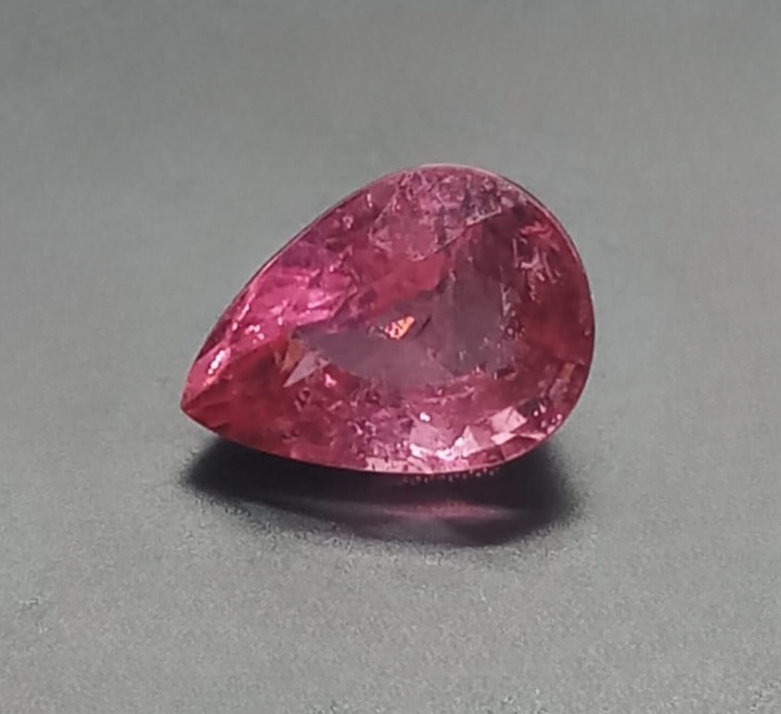 Natural Certified Pear Shaped Tourmaline: HaloTint Jewel 1.91cts- TO03 (24)