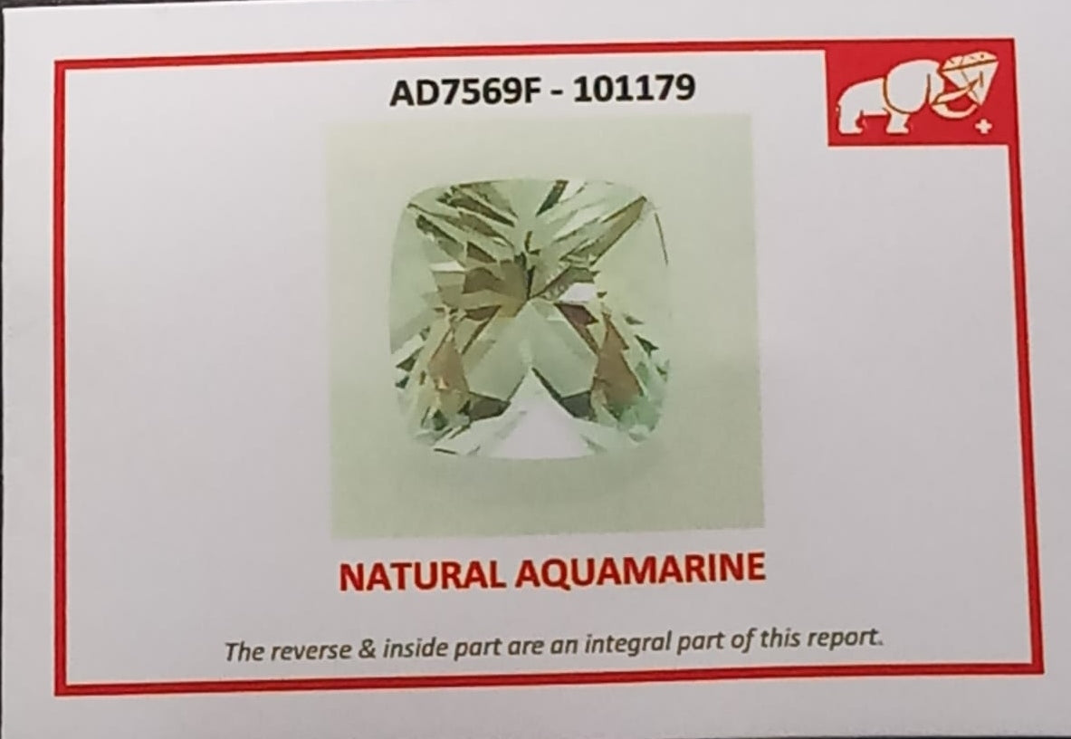 Natural Certified Aquamarine: Pure Clarity 5.16cts- AQ03 (24)