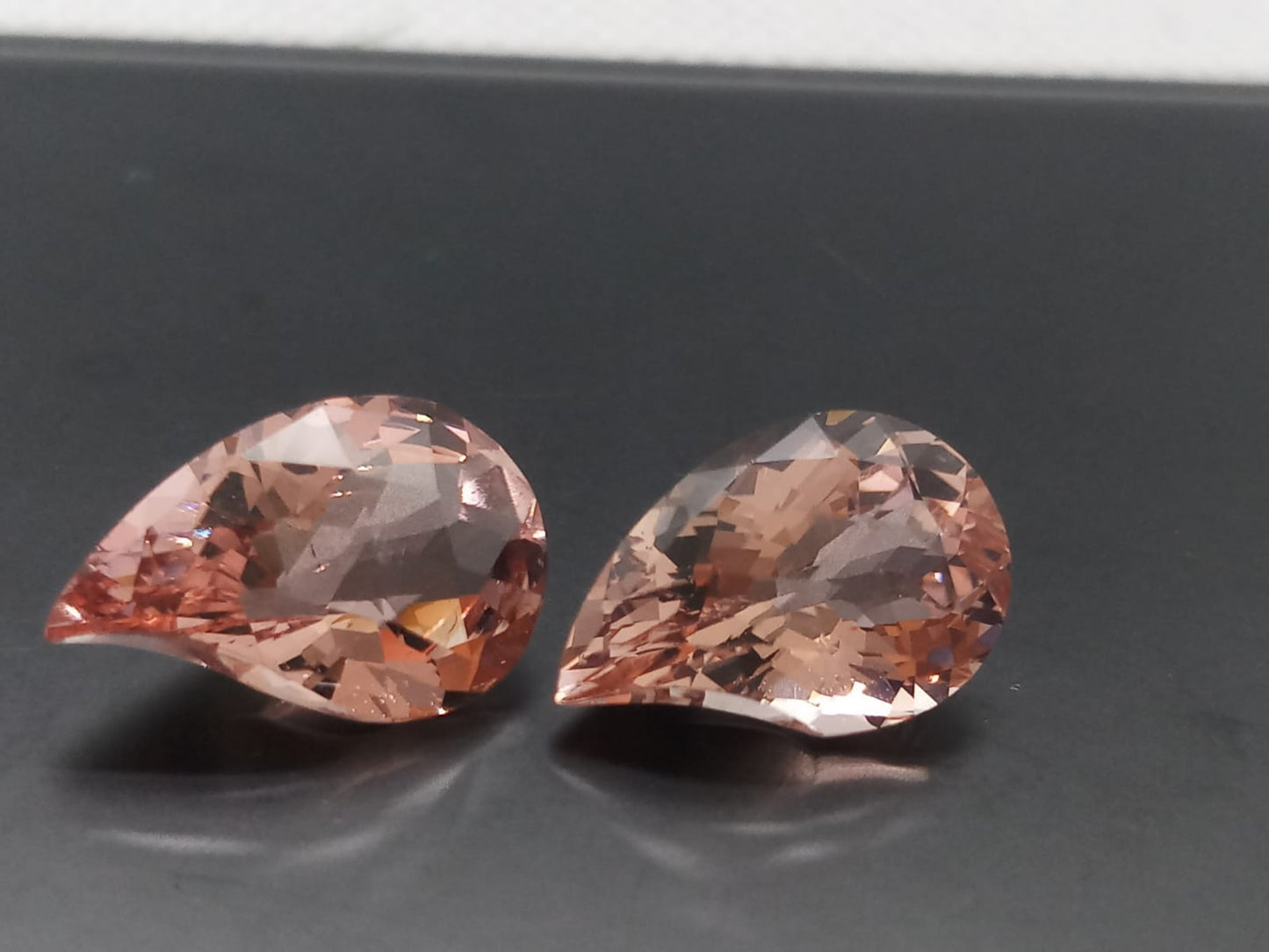 Natural Certified Pair Morganite: Peach Blossom Embrace 9.40cts- MORG2 (24)
